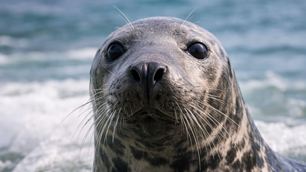 In the water with seals
